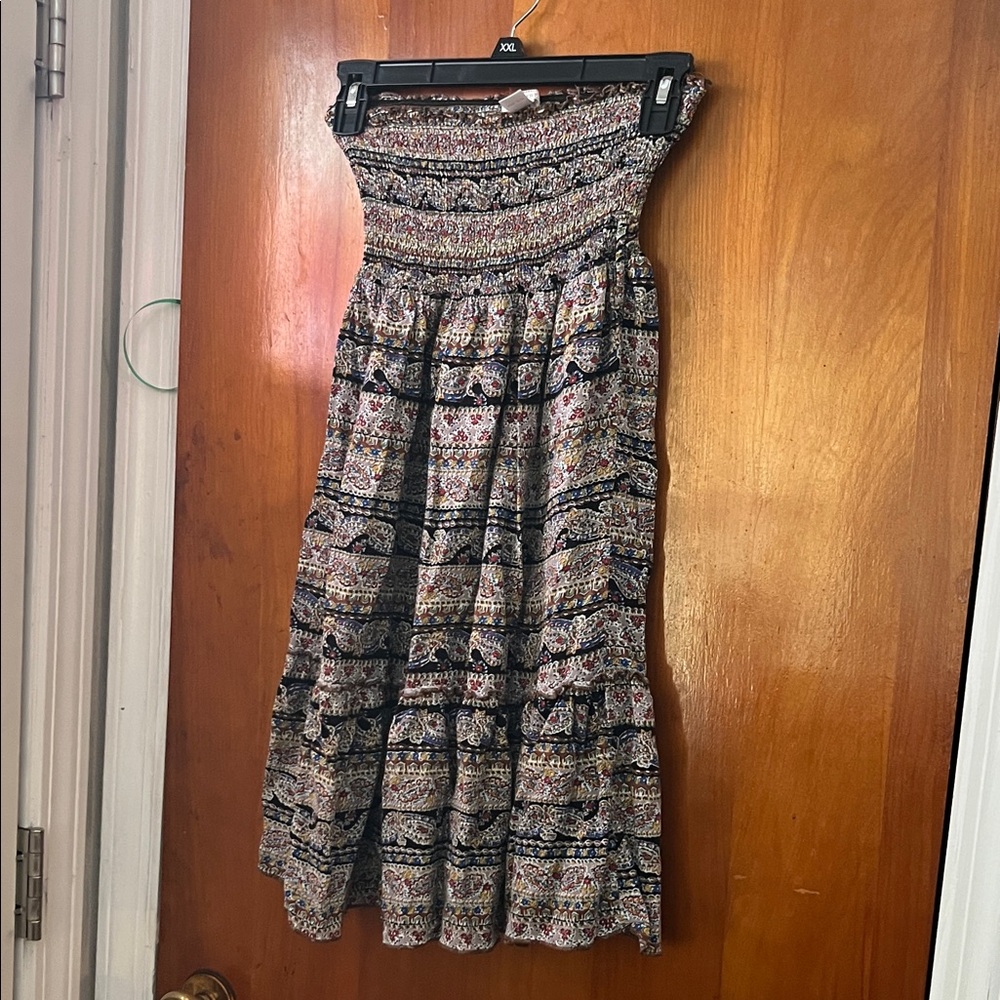 Poetry Multicolor Smocked Maxi Skirt